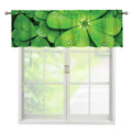 Shamrock Clover St. Patrick's Day Print Window Valance