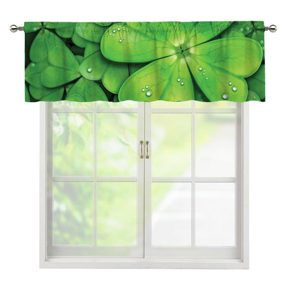 Shamrock Clover St. Patrick's Day Print Window Valance