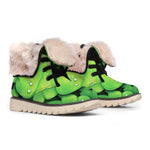 Shamrock Clover St. Patrick's Day Print Winter Boots