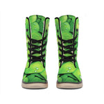 Shamrock Clover St. Patrick's Day Print Winter Boots