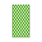 Shamrock Green And White Gingham Print Baby Crib Sheet