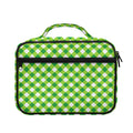Shamrock Green And White Gingham Print Briefcase Bible Bag