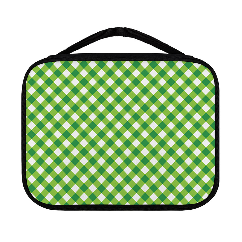 Shamrock Green And White Gingham Print Classic Bible Case