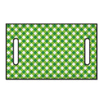 Shamrock Green And White Gingham Print Golf Cart Seat Cover