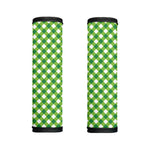 Shamrock Green And White Gingham Print Handle Covers