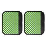 Shamrock Green And White Gingham Print Handle Covers