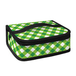 Shamrock Green And White Gingham Print Small Lunch Bag
