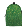 Shamrock Green (NOT Real) Glitter Print School Backpack