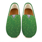Shamrock Green Glitter Artwork Print (NOT Real Glitter) Casual Shoes