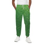 Shamrock Green Glitter Artwork Print (NOT Real Glitter) Cotton Pants