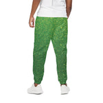 Shamrock Green Glitter Artwork Print (NOT Real Glitter) Cotton Pants