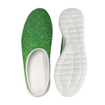 Shamrock Green Glitter Artwork Print (NOT Real Glitter) Mesh Casual Shoes