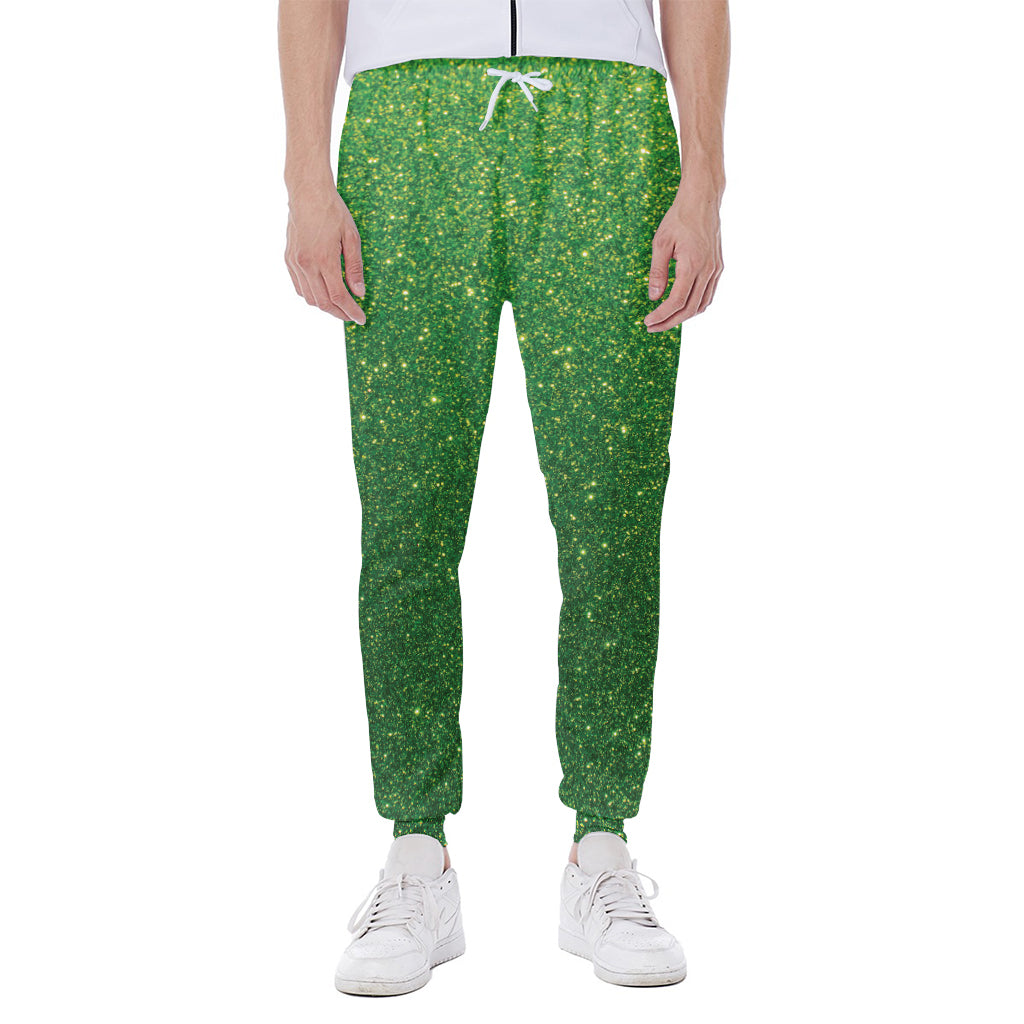 Shamrock Green Glitter Artwork Print (NOT Real Glitter) Scuba Joggers