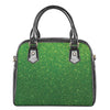 Shamrock Green Glitter Artwork Print (NOT Real Glitter) Shoulder Handbag