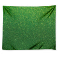 Shamrock Green (NOT Real) Glitter Print Tapestry