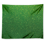 Shamrock Green Glitter Artwork Print (NOT Real Glitter) Tapestry