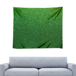 Shamrock Green Glitter Artwork Print (NOT Real Glitter) Tapestry