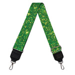 Shamrock Green (NOT Real) Glitter Print Bag Strap