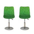 Shamrock Green (NOT Real) Glitter Print Bar Stool Covers