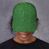 Shamrock Green (NOT Real) Glitter Print Baseball Cap