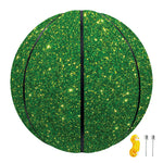 Shamrock Green (NOT Real) Glitter Print Basketball
