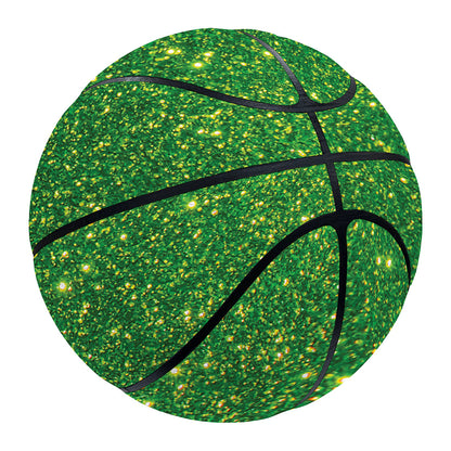 Shamrock Green (NOT Real) Glitter Print Basketball