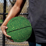 Shamrock Green (NOT Real) Glitter Print Basketball