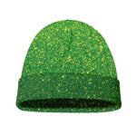 Shamrock Green (NOT Real) Glitter Print Beanie