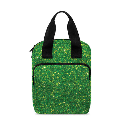 Shamrock Green (NOT Real) Glitter Print Bible Tote Bag