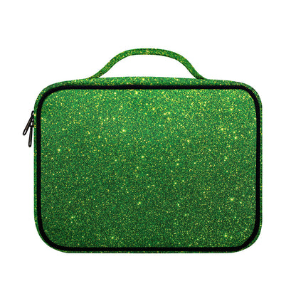 Shamrock Green (NOT Real) Glitter Print Briefcase Bible Bag