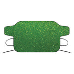 Shamrock Green (NOT Real) Glitter Print Car Windshield Snow Cover