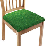 Shamrock Green (NOT Real) Glitter Print Chair Cushion Cover