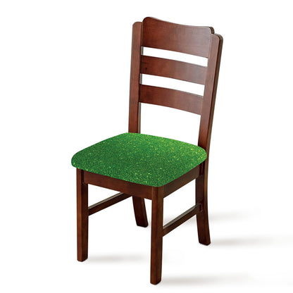 Shamrock Green (NOT Real) Glitter Print Chair Cushion Cover