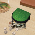 Shamrock Green (NOT Real) Glitter Print Coin Purse