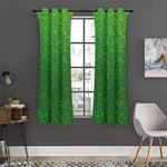 Shamrock Green (NOT Real) Glitter Print Curtain