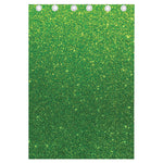 Shamrock Green (NOT Real) Glitter Print Curtain