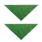 Shamrock Green (NOT Real) Glitter Print Dog Bandana