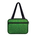 Shamrock Green (NOT Real) Glitter Print Double Strap Bible Bag
