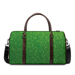 Shamrock Green (NOT Real) Glitter Print Duffle Bag