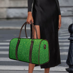 Shamrock Green (NOT Real) Glitter Print Duffle Bag