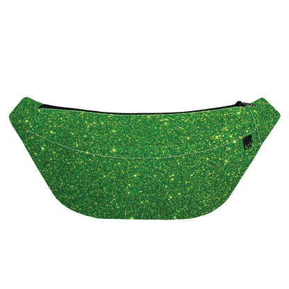 Shamrock Green (NOT Real) Glitter Print Fanny Pack