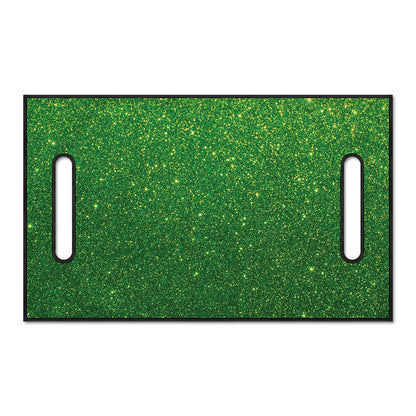 Shamrock Green (NOT Real) Glitter Print Golf Cart Seat Cover