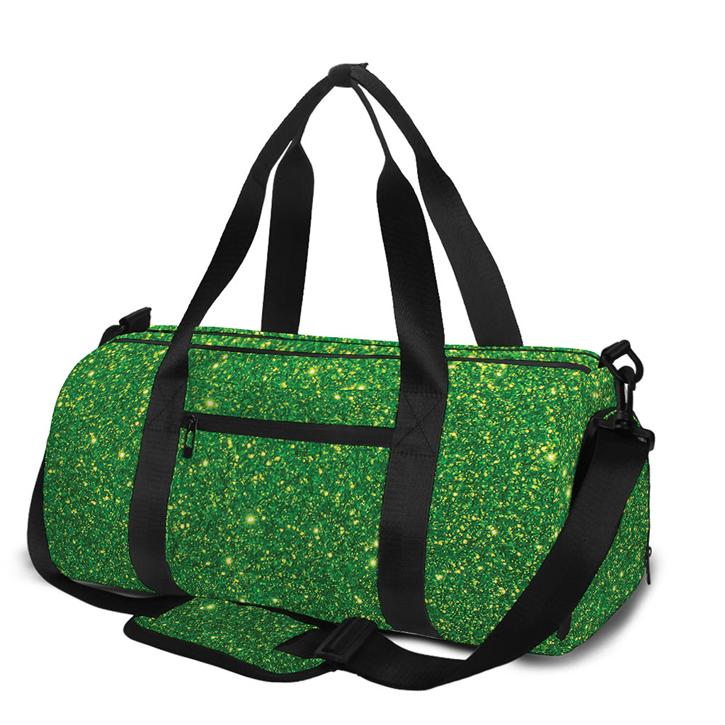 Shamrock Green (NOT Real) Glitter Print Gym Bag