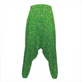 Shamrock Green (NOT Real) Glitter Print Hammer Pants