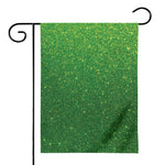 Shamrock Green (NOT Real) Glitter Print House Flag