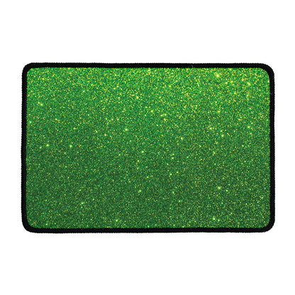 Shamrock Green (NOT Real) Glitter Print Kitchen Mat