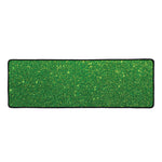 Shamrock Green (NOT Real) Glitter Print Long Kitchen Mat