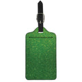 Shamrock Green (NOT Real) Glitter Print Luggage Tag
