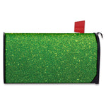 Shamrock Green (NOT Real) Glitter Print Mailbox Cover