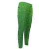 Shamrock Green (NOT Real) Glitter Print Men's Compression Pants